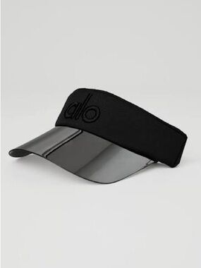 ALO Yoga Black Curved Shield Visor